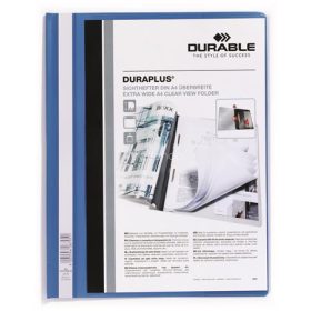   Gyorsfűző, A4, széles, panorámás, DURABLE "DURAPLUS®", kék