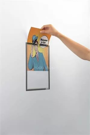 Dokumentumtartó, A4, mágneses, DURABLE, szürke