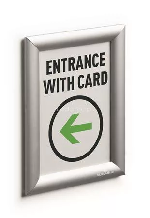 Posztertábla, fali, A5, alumínium keret, DURABLE