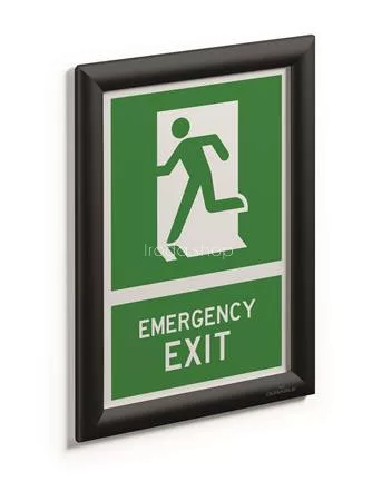 Posztertábla, fali, A4, alumínium keret, DURABLE, fekete