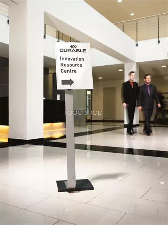 Padlóállvány, A3, DURABLE "INFO SIGN", ezüst