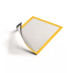   Infokeret, A4, mágneses, DURABLE "DURAFRAME® MAGNETIC", sárga
