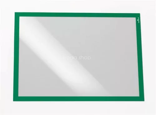 Infokeret, A3, öntapadó háttal, DURABLE "DURAFRAME®", zöld