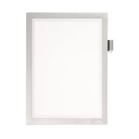   Infokeret, A4, öntapadó, jegyzetelhető, DURABLE DURAFRAME® "NOTE", ezüst