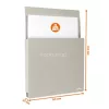 Dokumentumtartó, A4, mágneses, DURABLE "Info Box", szürke