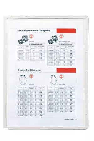 Bemutatótábla, A4, DURABLE "SHERPA®", szürke