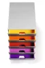 Irattároló, műanyag, 5 fiókos, DURABLE "VARICOLOR® 5", szürke