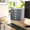 Irattároló, műanyag, 5 fiókos, DURABLE "VARICOLOR® 5", szürke