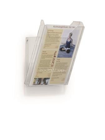 Prospektustartó, asztali és fali, A4, DURABLE "COMBIBOXX", áttetsző