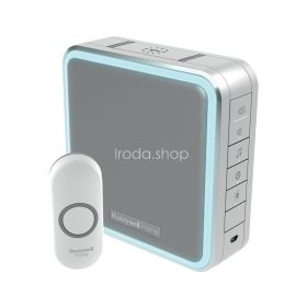   Honeywell Home DC915NG vezeték nélküli csengő, 200m hatótáv, 11 dallam, időzíthető némítás, LED jelzőfény, állítható hangerő, elemes tápellátás