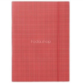 Gumis mappa, karton, A4, kockás, DONAU, piros