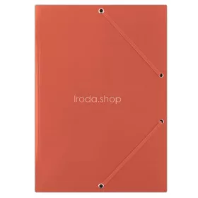 Gumis mappa, karton, A4, DONAU "Standard", piros