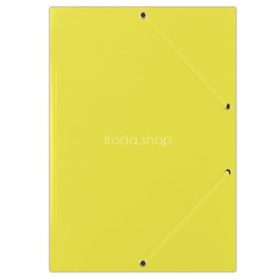   Gumis mappa, karton, A4, DONAU "Standard", citromsárga