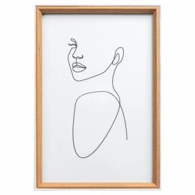 Képkeret, fa, 20x30 cm, "Silhouette", bükkfa