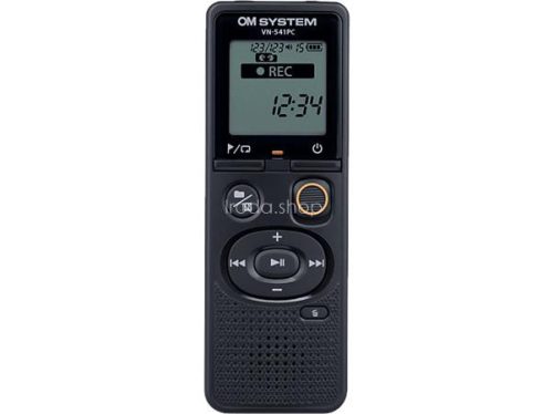 Diktafon, digitális, 4 GB memória, OM SYSTEM "VN-541PC", fekete