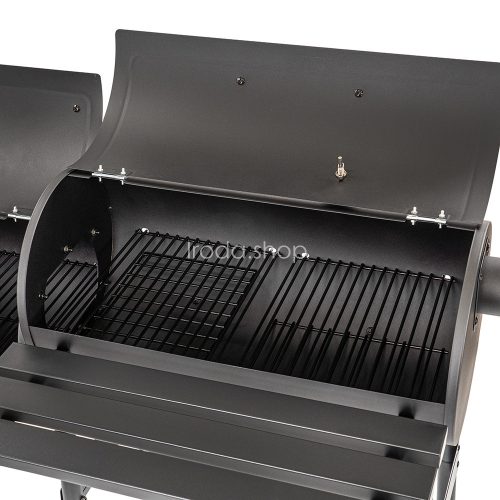 Faszenes kerti grillsütő füstölővel