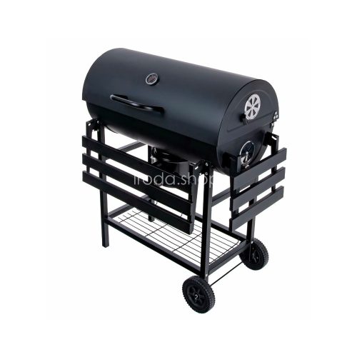 Faszenes kerti BBQ hengeres grillsütő