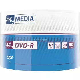   DVD-R lemez, 4,7 GB, 16x, 50 db, zsugor csomagolás, MYMEDIA (by VERBATIM)