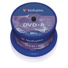 DVD-R lemez, AZO, 4,7GB, 16x, 50 db, hengeren, VERBATIM
