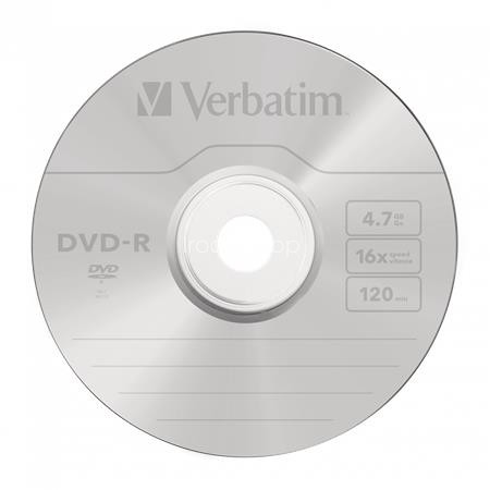 DVD-R lemez, 4,7GB, 16x, 10 db, zsugor csomagolás, VERBATIM