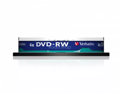 DVD-RW lemez, újraírható, 4,7GB, 4x, 10 db, hengeren, VERBATIM