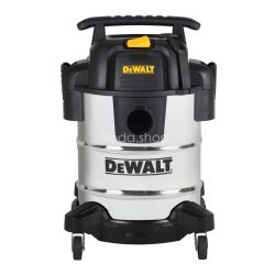   DeWALT DXV25S száraz-nedves porszívó, rozsdamentes váz, 25 liter, 15 Kpa, 37,8 l/s, 8 tartozék, 1050 W