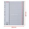Regiszter, műanyag, A4 Maxi, 1-31, ESSELTE, szürke