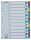 Regiszter, karton, A4, 1-12, ESSELTE "Mylar"