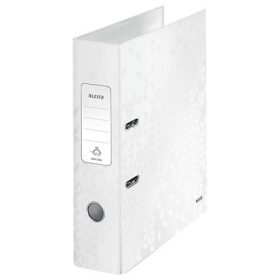   Iratrendező, 80 mm, A4, karton, LEITZ "180 Wow", fehér
