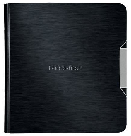 Iratrendező, 82 mm, A4, PP, LEITZ "180 Active Style", szaténfekete