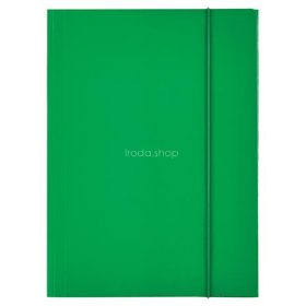   Gumis mappa, 15 mm, karton, A4, ESSELTE "Economy", zöld