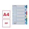 Regiszter, műanyag, A4, 6 részes, ESSELTE