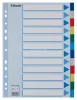 Regiszter, műanyag, A4, 12 részes, ESSELTE