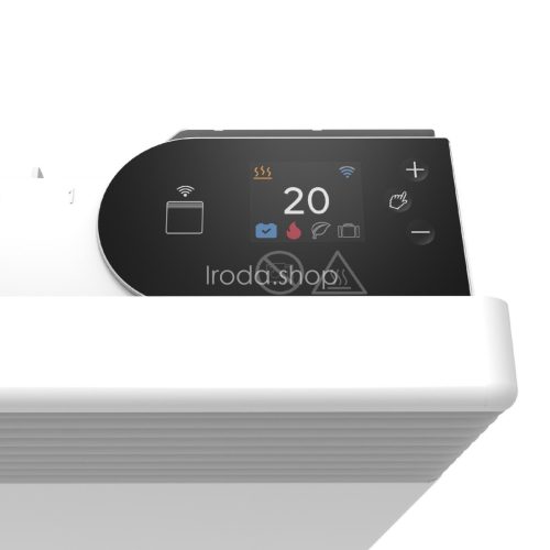 Noirot E179118 Spot WIFI 2500 BL konvektor fűtőtest, 2500 W, alumínium fűtőelem, falra szerelhető vagy szabadon álló, napi és heti programozás, applikációval vezérelhető