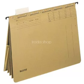   Függőmappa, gyorsfűzős, karton, A4, LEITZ "Alpha kombi", natúr
