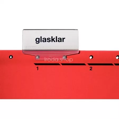 Függőmappa, gyorsfűzős, karton, A4, LEITZ "Alpha", piros