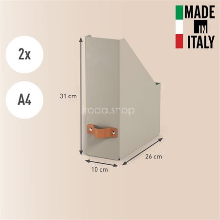 Iratpapucs, karton, 100 mm, LEITZ "Puro", homokbézs