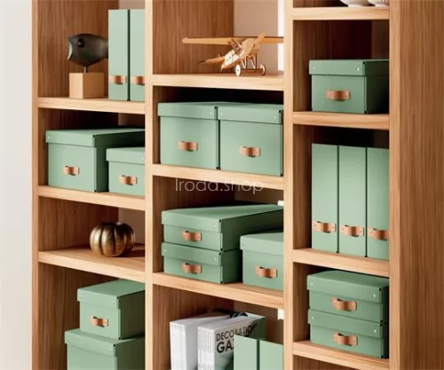 Iratpapucs, karton, 100 mm, LEITZ "Puro", zsályazöld