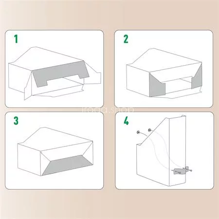 Iratpapucs, karton, 100 mm, LEITZ "Puro", zsályazöld