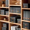 Iratpapucs, karton, 100 mm, LEITZ "Puro", fekete