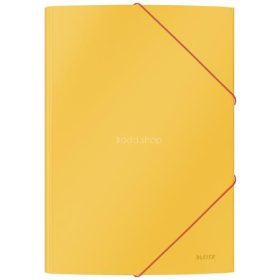   Gumis mappa, 15 mm, karton, A4, LEITZ "Cosy", melegsárga