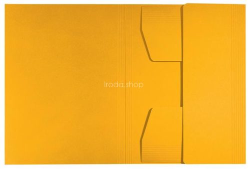 Pólyás dosszié, karton, A4, LEITZ "Recycle", sárga