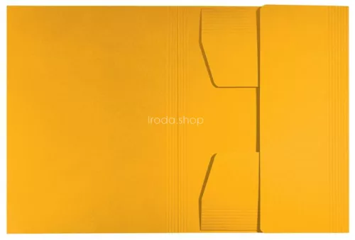 Pólyás dosszié, karton, A4, LEITZ "Recycle", sárga