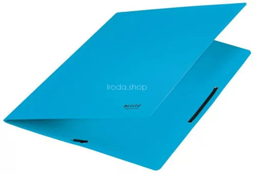 Gumis mappa, karton, A4, LEITZ "Recycle", kék