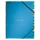 Gumis mappa, karton, A4, regiszteres, 12 részes, LEITZ, kék
