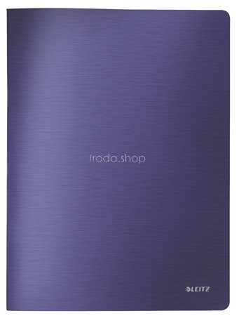 Bemutatómappa, 20 zsebes, A4, LEITZ "Style", titánkék