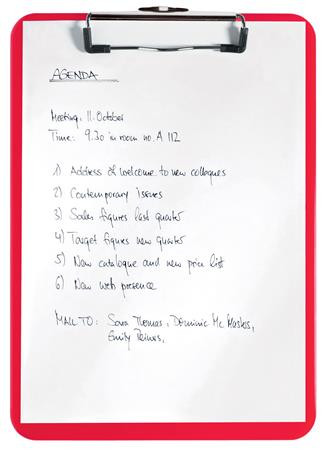 Felírótábla, A4, LEITZ "Wow", piros