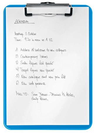 Felírótábla, A4, LEITZ "Wow", kék