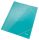 Gumis mappa, 15 mm, karton, A4, LEITZ "Wow", jégkék