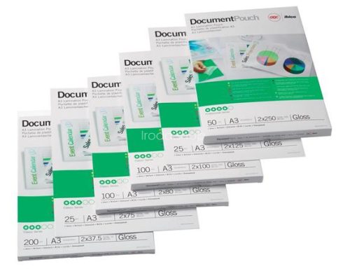 Meleglamináló fólia, 75 mikron, A3, matt, GBC